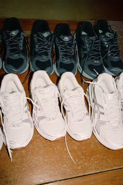 A.P.C. Asics - rows of sneakers